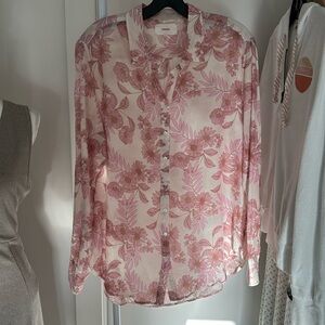 Xerina beau button down blouse M